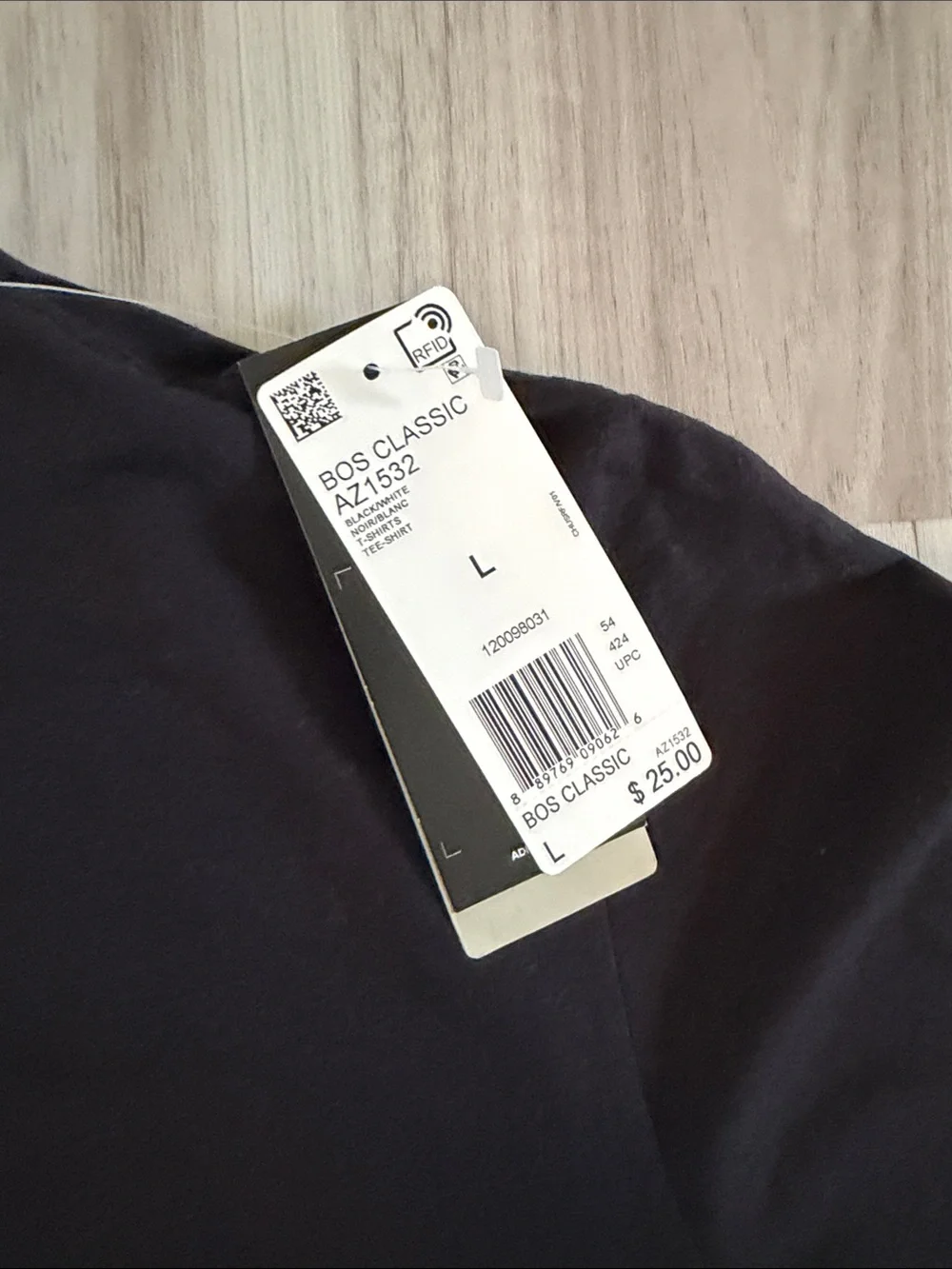 NWT ADIDAS Black T-Shirt with White Logo mens sz LRG